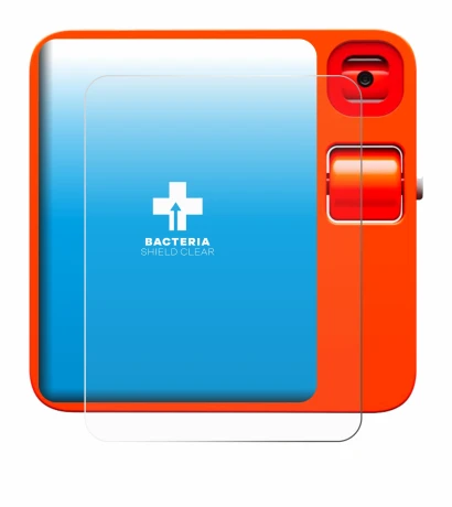 Immagine del dispositivo rabbit r1 con un'ampia varietà di protezioni per lo schermo.