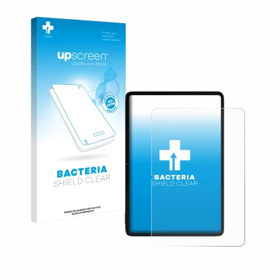 Parte frontale di una confezione del prodotto con il logo del marchio upscreen. Accanto è raffigurato il dispositivo Xiaomi Pa