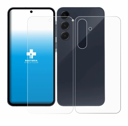 Immagine del dispositivo Samsung Galaxy A35 5G (Fronte+Retro) con un'ampia varietà di protezioni per lo schermo.