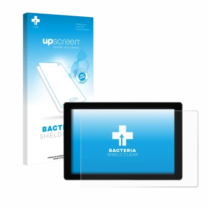 Parte frontale di una confezione del prodotto con il logo del marchio upscreen. Accanto è raffigurato il dispositivo SmallHD I