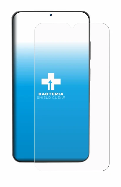 Immagine del dispositivo Doogee N55 con un'ampia varietà di protezioni per lo schermo.