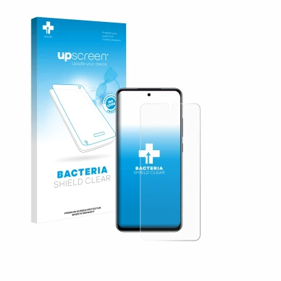 Parte frontale di una confezione del prodotto con il logo del marchio upscreen. Accanto è raffigurato il dispositivo Nokia X30