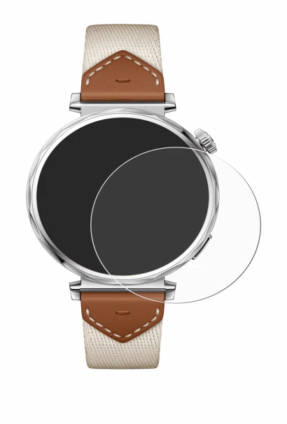 Immagine del dispositivo Huawei Watch GT 5 (41 mm) con un'ampia varietà di protezioni per lo schermo.