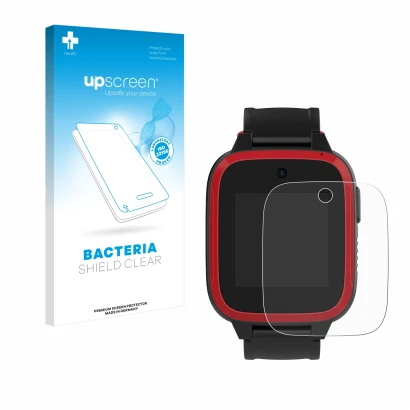 Parte frontale di una confezione del prodotto con il logo del marchio upscreen. Accanto è raffigurato il dispositivo Xplora Le