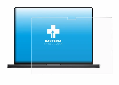 Immagine del dispositivo Apple MacBook Pro 16" M4 2024 con un'ampia varietà di protezioni per lo schermo.