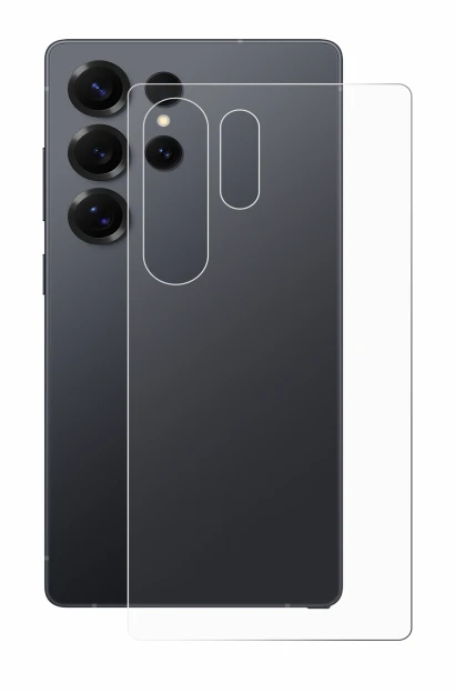 Immagine del dispositivo Samsung Galaxy S25 Ultra Enterprise Edition (Posteriore) con un'ampia varietà di protezioni per lo sc