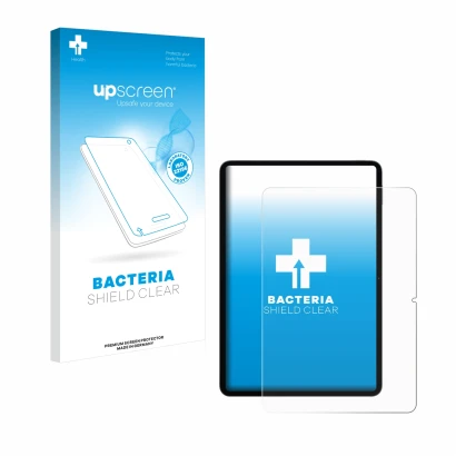 Parte frontale di una confezione del prodotto con il logo del marchio upscreen. Accanto è raffigurato il dispositivo Xiaomi Pa