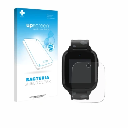 Parte frontale di una confezione del prodotto con il logo del marchio upscreen. Accanto è raffigurato il dispositivo Xplora XG