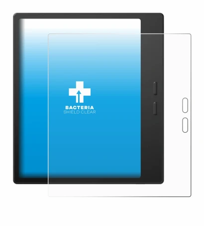 Immagine del dispositivo Boox Go 7 con un'ampia varietà di protezioni per lo schermo.