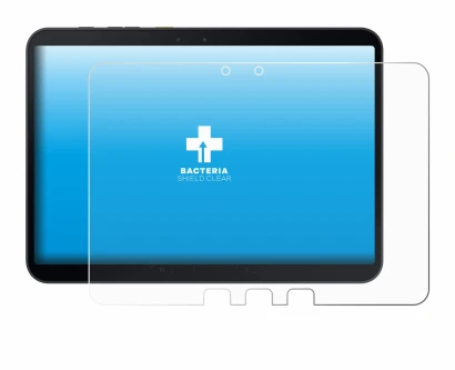 Immagine del dispositivo Samsung Galaxy Tab Active 5 Pro con un'ampia varietà di protezioni per lo schermo.