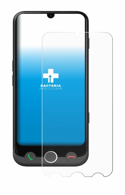 Immagine del dispositivo Doro Aurora A30 con un'ampia varietà di protezioni per lo schermo.