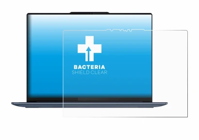 Immagine del dispositivo Lenovo Yoga Slim 7 14Q8X9 con un'ampia varietà di protezioni per lo schermo.