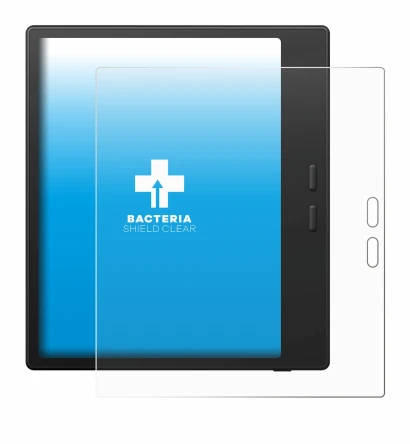 Immagine del dispositivo Boox Go Color 7 Gen II con un'ampia varietà di protezioni per lo schermo.