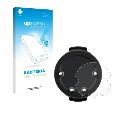 Parte frontale di una confezione del prodotto con il logo del marchio upscreen. Accanto è raffigurato il dispositivo Suunto Zo