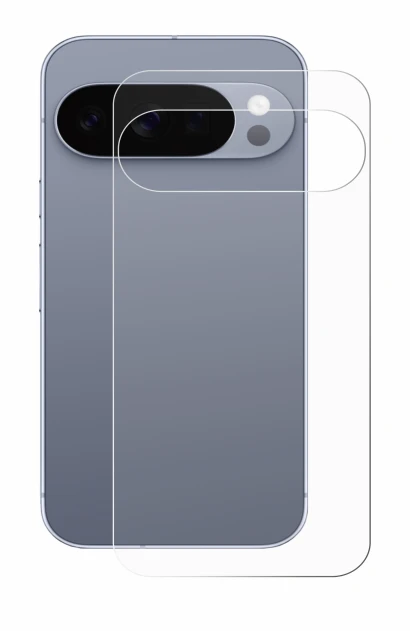 Immagine del dispositivo Google Pixel 10 Pro (Posteriore) con un'ampia varietà di protezioni per lo schermo.
