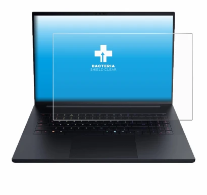 Immagine del dispositivo Razer Blade 18 2025 con un'ampia varietà di protezioni per lo schermo.