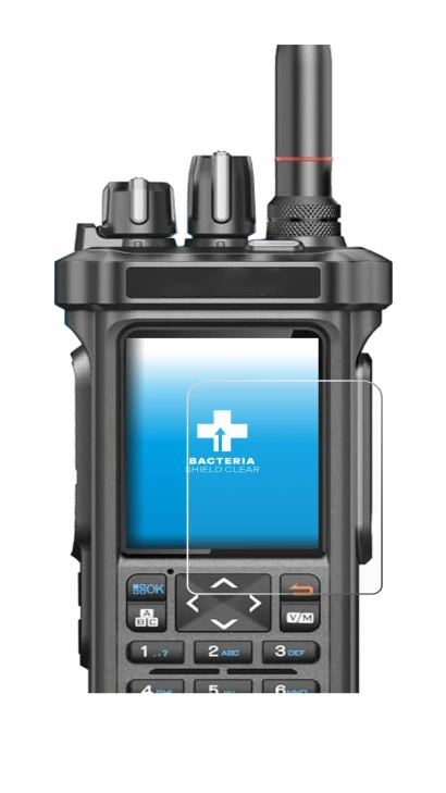 Immagine del dispositivo Radtel RT-950 Pro con un'ampia varietà di protezioni per lo schermo.