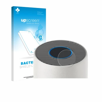 Parte frontale di una confezione del prodotto con il logo del marchio upscreen. Accanto è raffigurato il dispositivo Philips 2