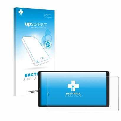 Parte frontale di una confezione del prodotto con il logo del marchio upscreen. Accanto è raffigurato il dispositivo Shelly Wa