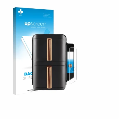 Parte frontale di una confezione del prodotto con il logo del marchio upscreen. Accanto è raffigurato il dispositivo Ninja Dou