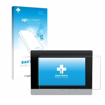 Parte frontale di una confezione del prodotto con il logo del marchio upscreen. Accanto è raffigurato il dispositivo WAGO Cont
