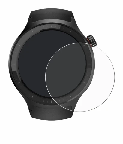 Immagine del dispositivo Motorola Moto Watch 2026 con un'ampia varietà di protezioni per lo schermo.