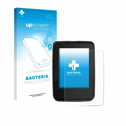 Parte frontale di una confezione del prodotto con il logo del marchio upscreen. Accanto è raffigurato il dispositivo Giant Rid