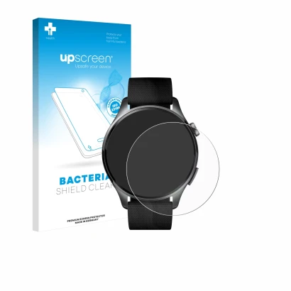 Parte frontale di una confezione del prodotto con il logo del marchio upscreen. Accanto è raffigurato il dispositivo Xiaomi Wa