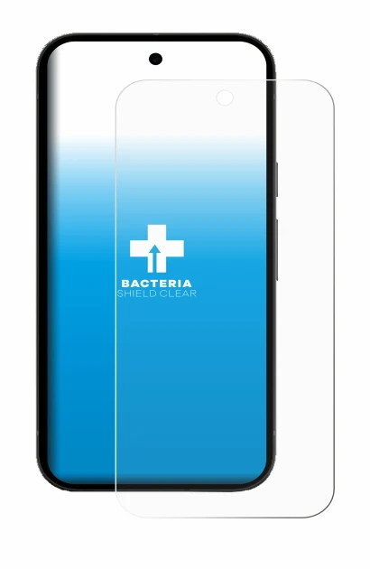 Immagine del dispositivo Google Pixel 10a (case-friendly) con un'ampia varietà di protezioni per lo schermo.