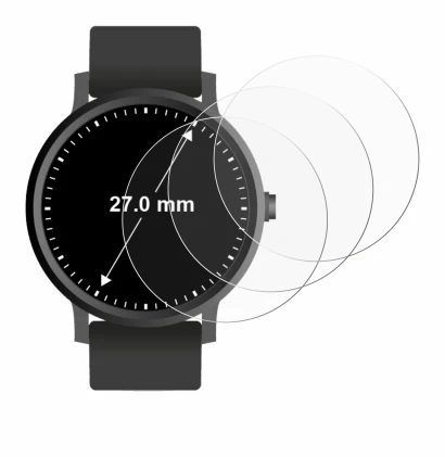 Immagine del dispositivo Orologi (Circolare, ø: 27 mm) con un'ampia varietà di protezioni per lo schermo.