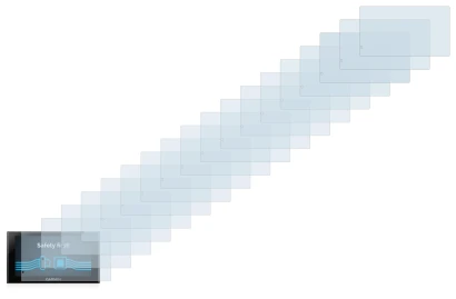 Immagine del dispositivo Garmin nüvi 2599LMT-D con un'ampia varietà di protezioni per lo schermo.