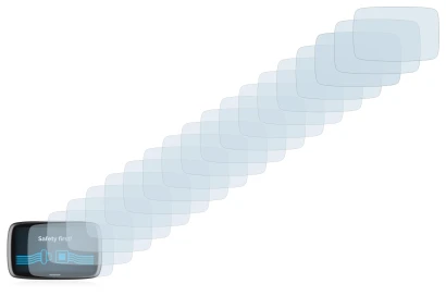 Immagine del dispositivo TomTom GO 6100 con un'ampia varietà di protezioni per lo schermo.
