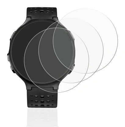 Immagine del dispositivo Garmin Forerunner 235 con un'ampia varietà di protezioni per lo schermo.
