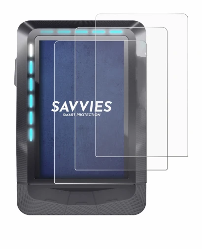 Immagine del dispositivo Wahoo Elemnt GPS con un'ampia varietà di protezioni per lo schermo.