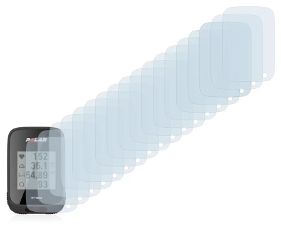 Immagine del dispositivo Polar M460 con un'ampia varietà di protezioni per lo schermo.