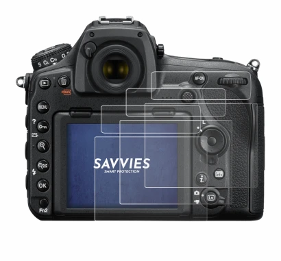 Immagine del dispositivo Nikon D850 con un'ampia varietà di protezioni per lo schermo.