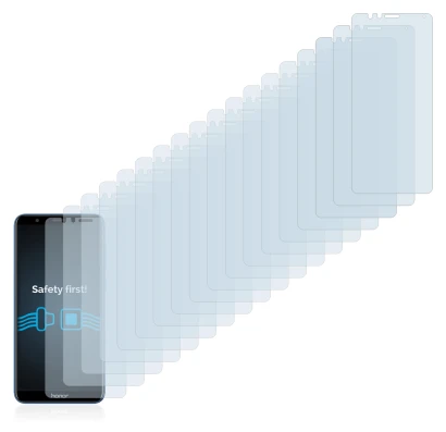 Immagine del dispositivo Honor 7X con un'ampia varietà di protezioni per lo schermo.
