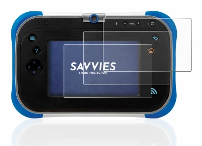 Immagine del dispositivo Vtech Storio Max 2.0 con un'ampia varietà di protezioni per lo schermo.