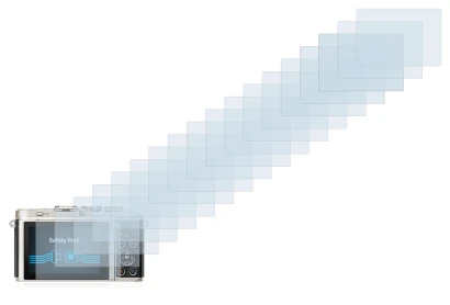 Immagine del dispositivo Olympus PEN E-PL9 con un'ampia varietà di protezioni per lo schermo.