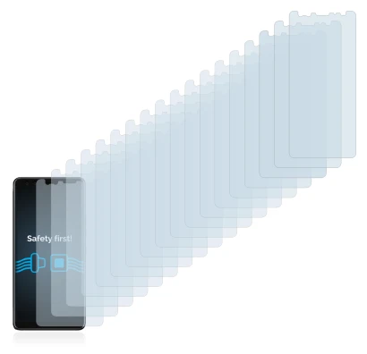 Immagine del dispositivo HTC U12 Plus con un'ampia varietà di protezioni per lo schermo.