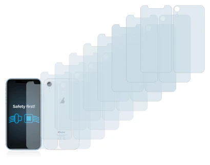 Immagine del dispositivo Apple iPhone XR (Fronte+Retro) con un'ampia varietà di protezioni per lo schermo.