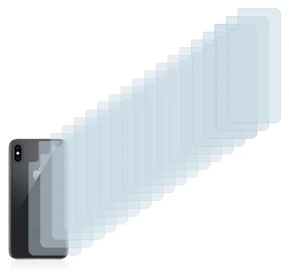 Immagine del dispositivo Apple iPhone Xs Max (Posteriore) con un'ampia varietà di protezioni per lo schermo.