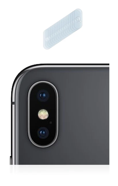 Immagine del dispositivo Apple iPhone Xs Max (SOLO Fotocamera) con un'ampia varietà di protezioni per lo schermo.