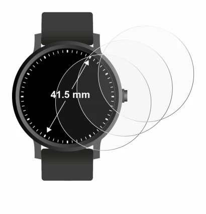 Immagine del dispositivo Orologi (Circolare, ø: 41.5 mm) con un'ampia varietà di protezioni per lo schermo.