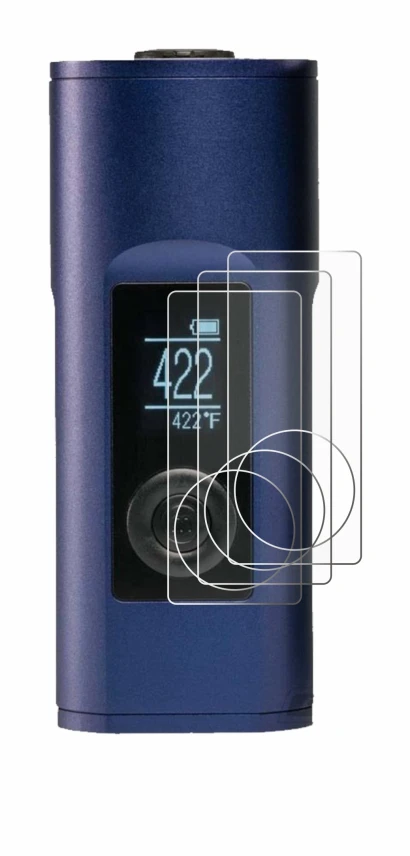 Immagine del dispositivo Arizer Solo 2 con un'ampia varietà di protezioni per lo schermo.