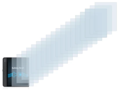 Immagine del dispositivo Kobo Forma con un'ampia varietà di protezioni per lo schermo.