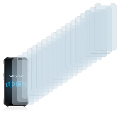 Immagine del dispositivo Ulefone Armor 6 con un'ampia varietà di protezioni per lo schermo.