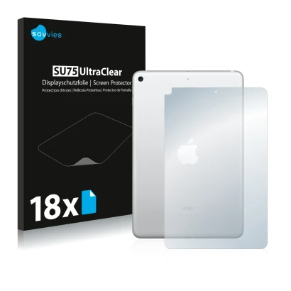 Parte frontale di una confezione del prodotto con il logo del marchio Savvies. Accanto è raffigurato il dispositivo Apple iPad