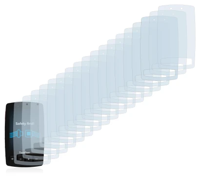 Immagine del dispositivo TwoNav Trail 2 con un'ampia varietà di protezioni per lo schermo.