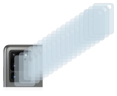 Immagine del dispositivo Samsung Galaxy S20 Ultra (SOLO Fotocamera) con un'ampia varietà di protezioni per lo schermo.